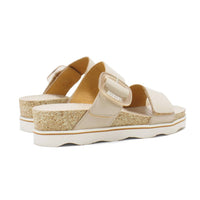PIKOLINOS Women's Menorca Leather Wedge Sandals in marfil - women's sandal - view 4