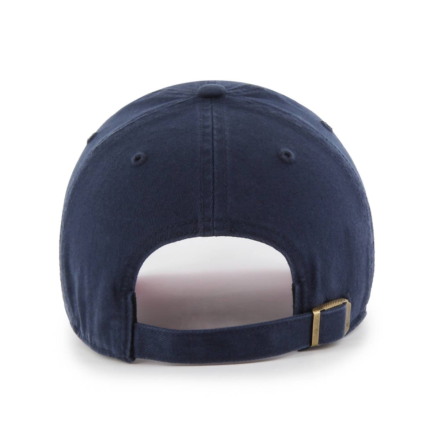 ’47 Men's New York Yankees Ballpark Clean Up Adjustable Cap in navy light blue - men's hat - detail view