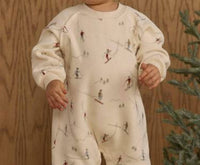 Rylee + Cru Kid's Raglan Jumpsuit in skiers - kids' item - detail view