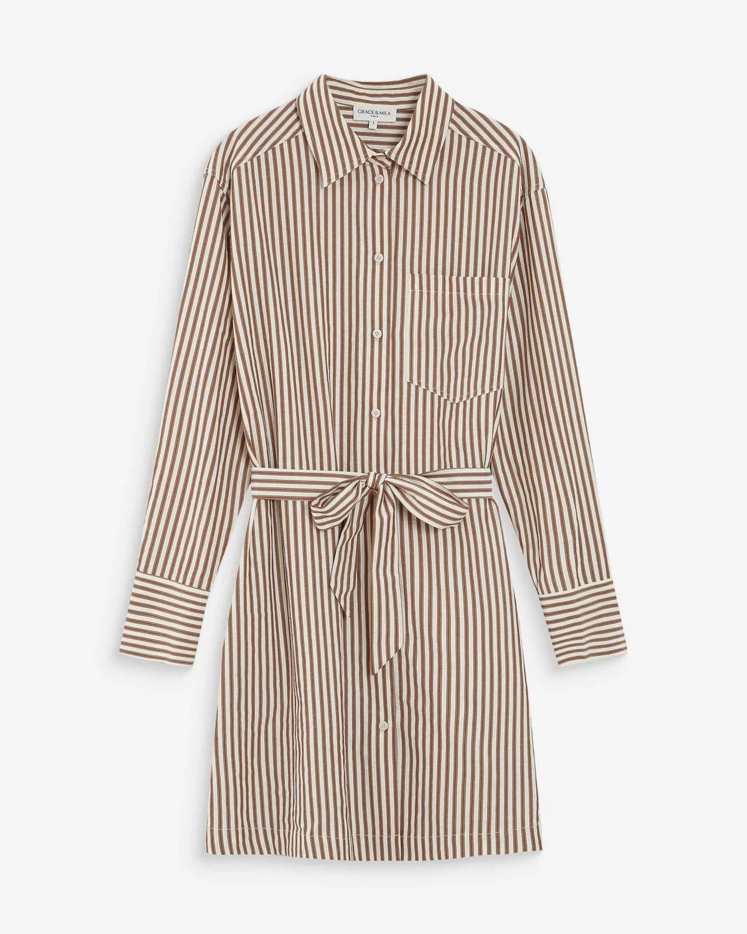 Grace & Mila - Women's Visery Shirt Waist Dress