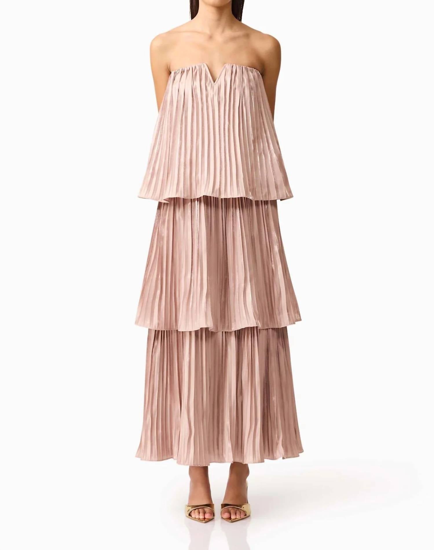 Elliatt - Lison Tiered Strapless Gown