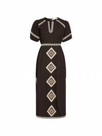 Marie Oliver Mariko Dress in fossil 1 - women's dress - view 5