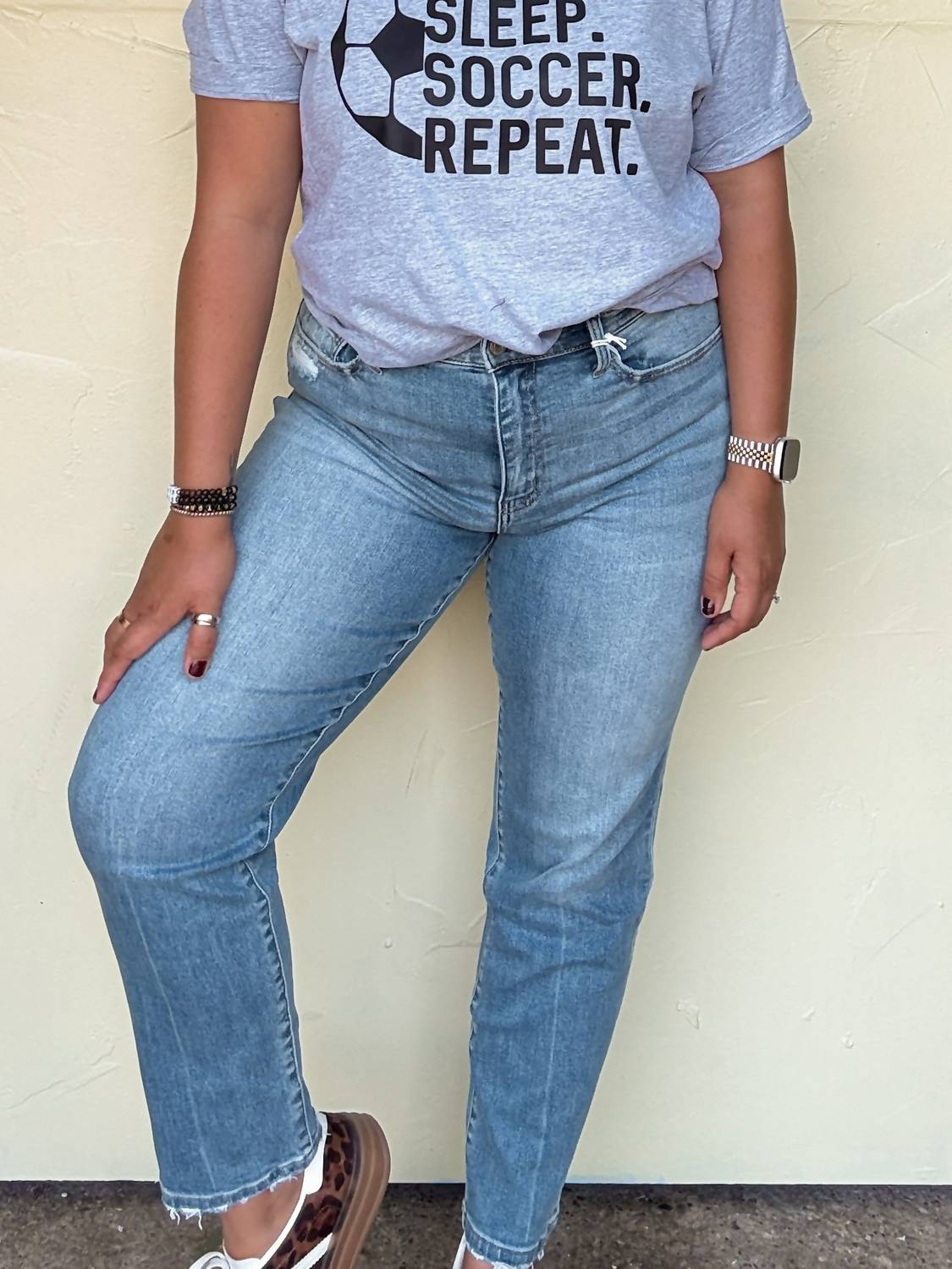Vervet By Flying Monkey - Lauren High Rise Tapered Straight Jean