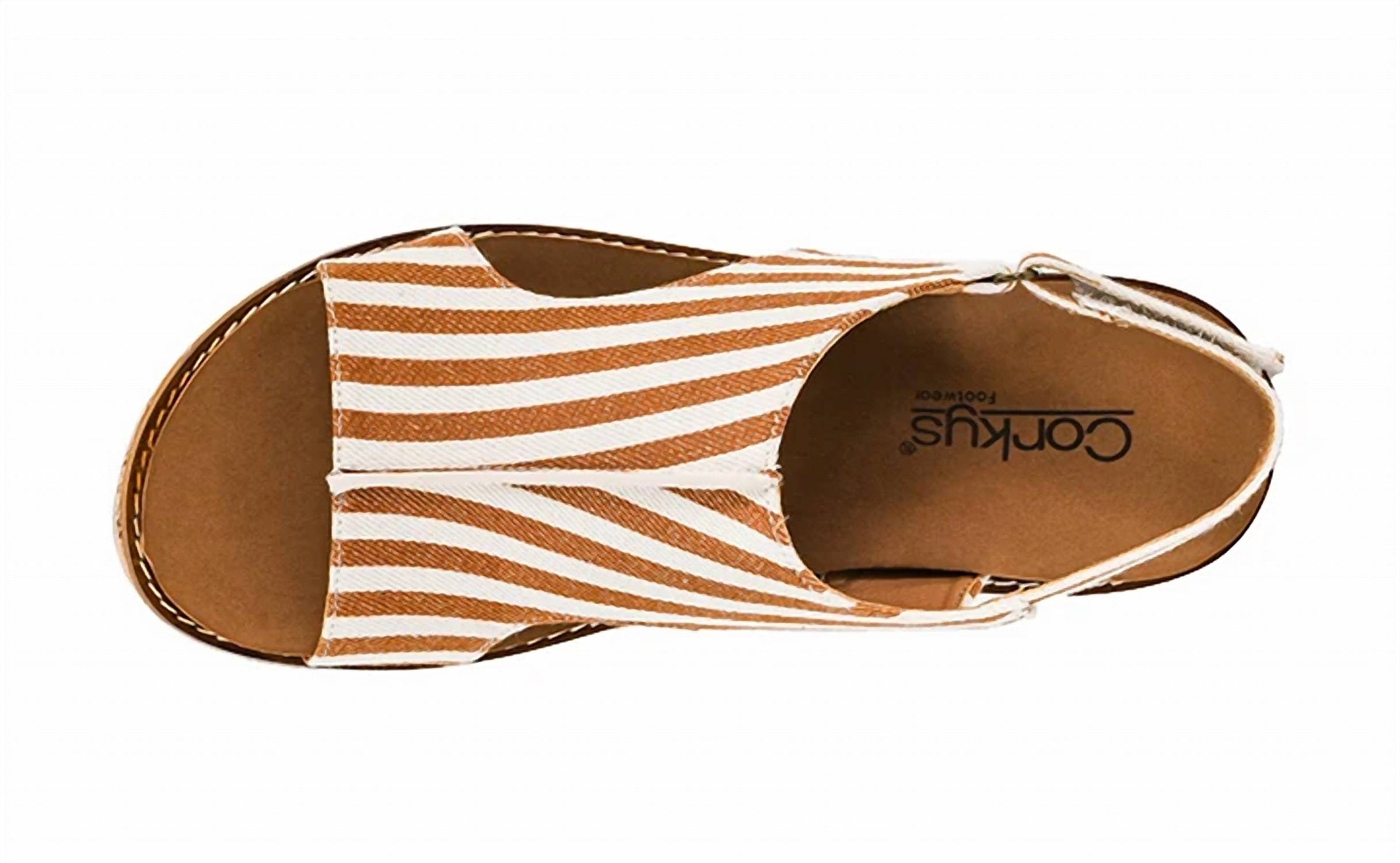 Corkys Footwear - Women's Stripped Carley Wedge Sandals