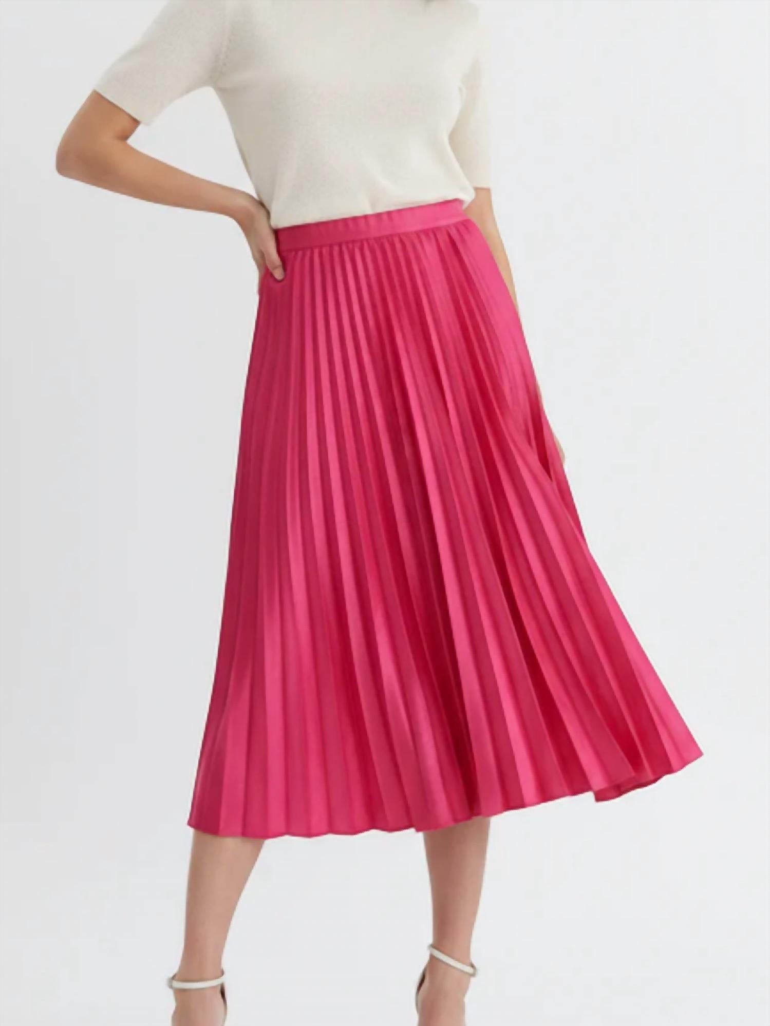 Entro - Pleated Midi Skirt