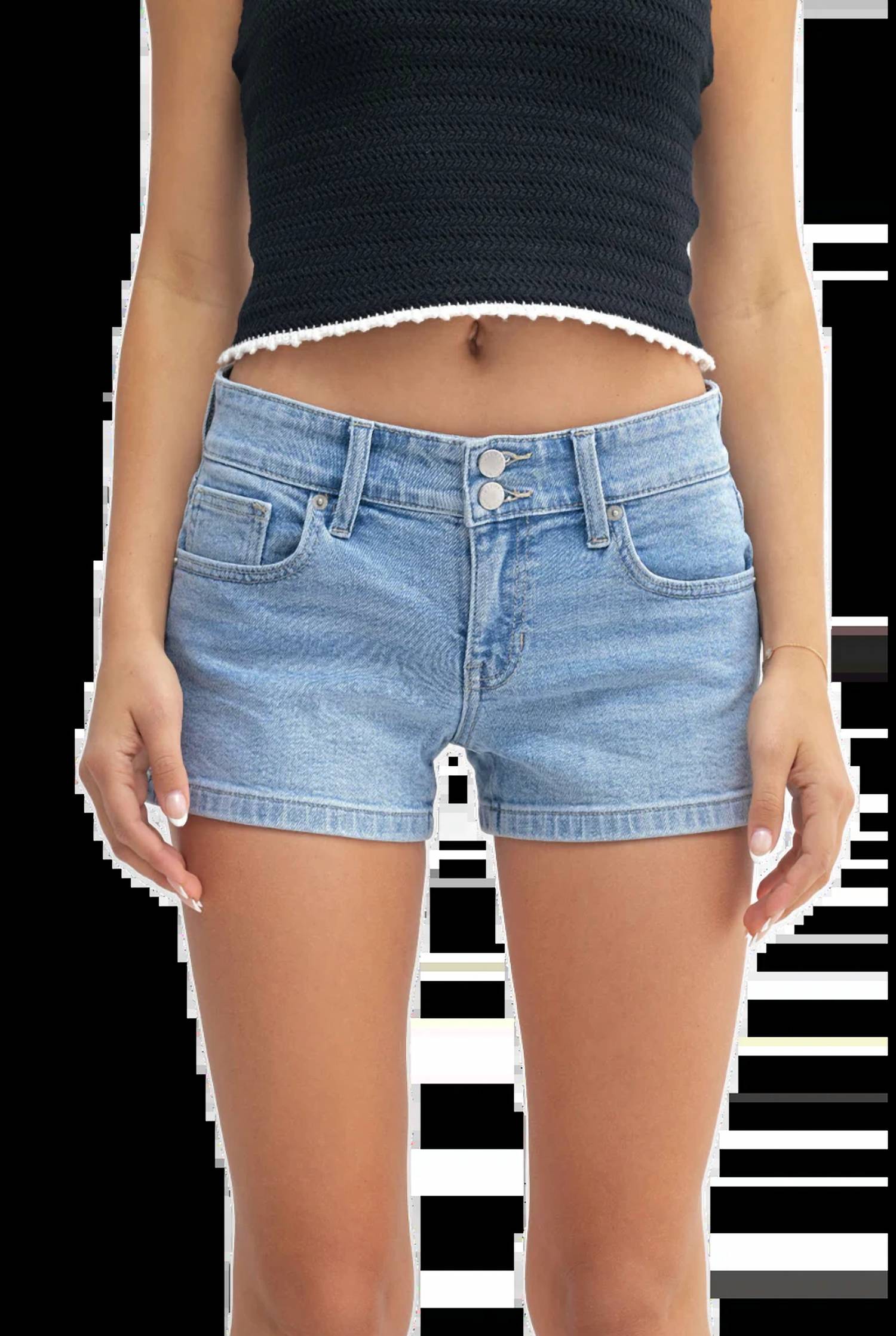 Just Usa - DOUBLE BUTTON MICRO SHORT