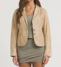 Jakett - Amelia Patina Leather Jacket