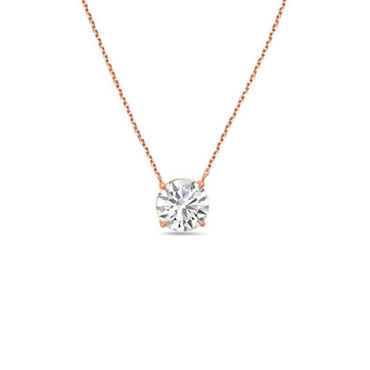 Diana M Jewels - 2.00 Cts Lab Grown Diamond Solitaire Pendant Necklace