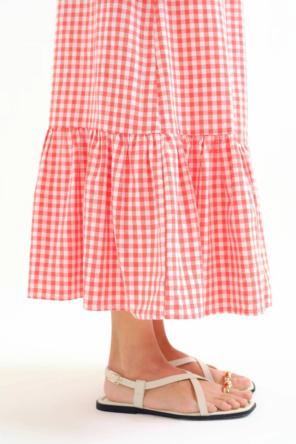 Compania Fantastica - Gingham Maxi Skirt