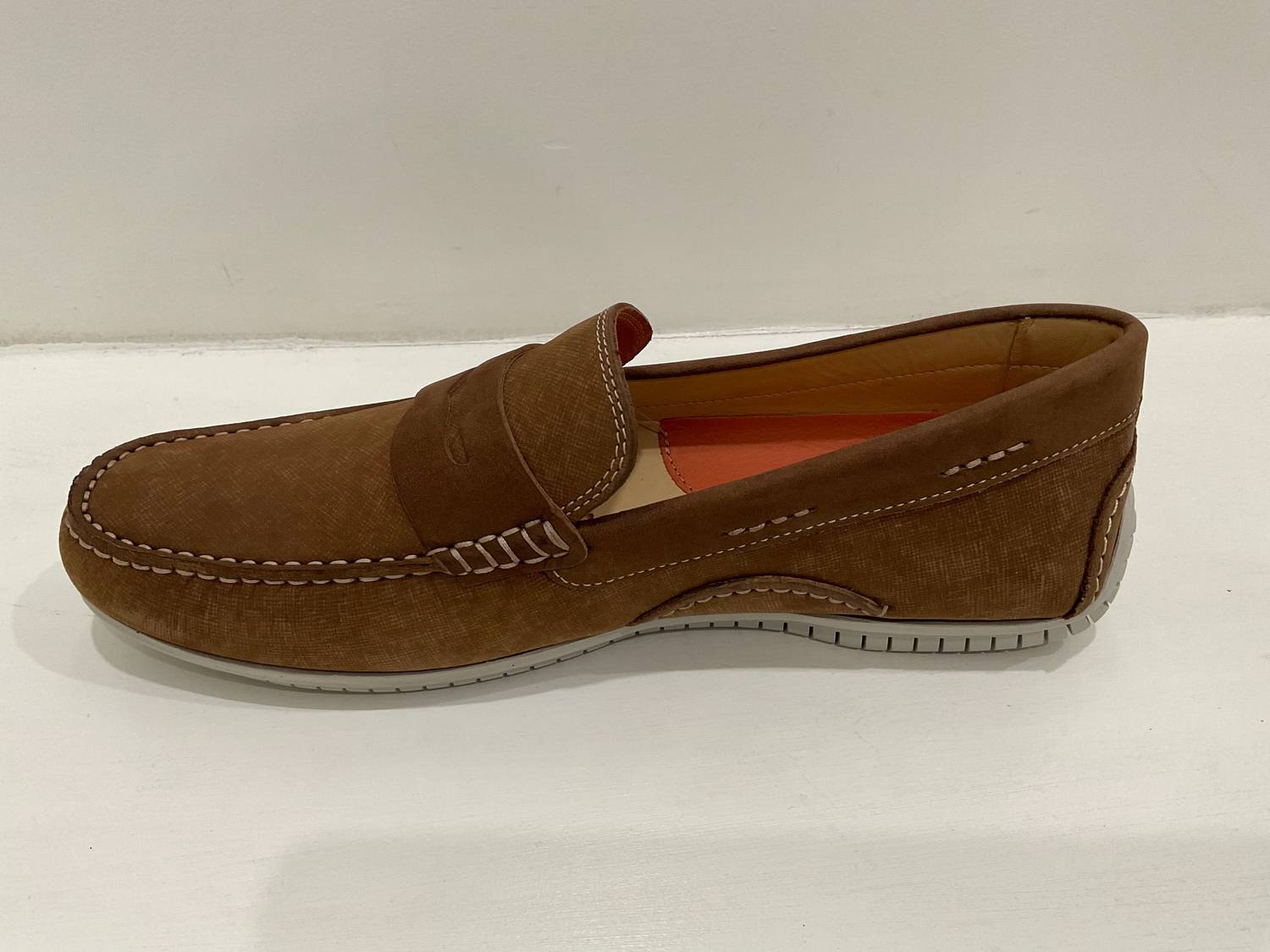 Martin Dingman - Men's Bermuda Water Repellent Nubuck Penny Loafer