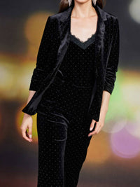 Skies Are Blue - Velvet Embellished Blazer