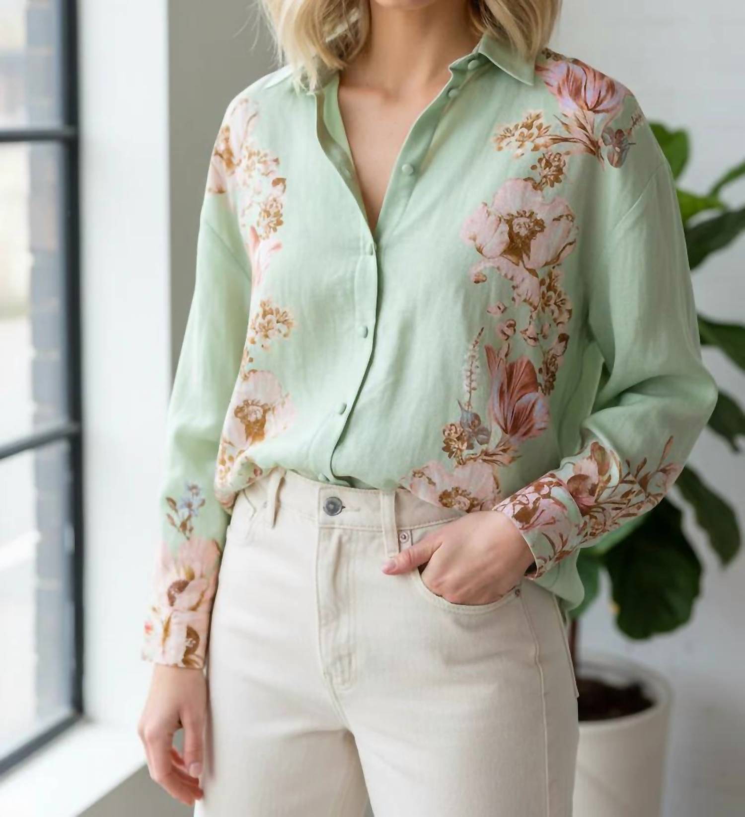 Hemant & Nandita - Poppy Long Sleeve Blouse