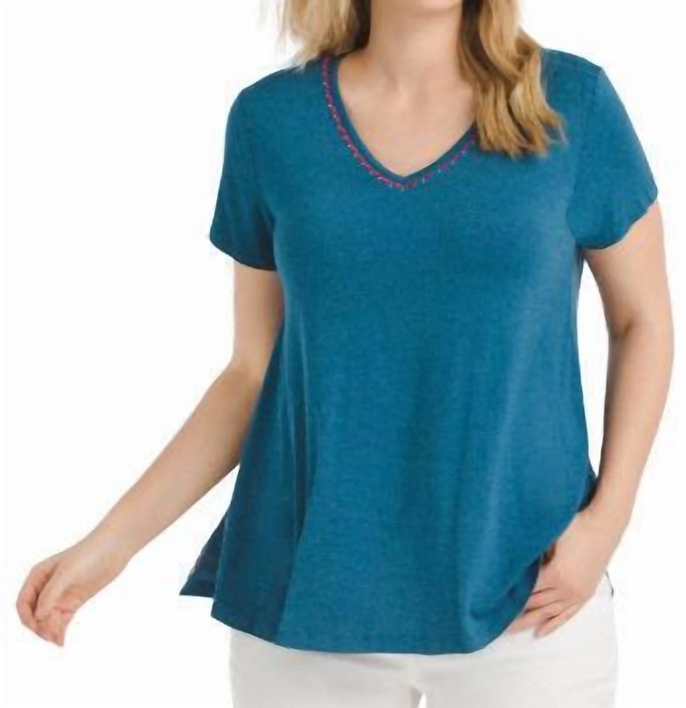 Caite & Kyla - Jessie Embroidered Tee