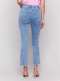 Charlie B - Denim Jeans With Bootcut Side Snaps