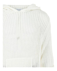 Salvatore Ferragamo - Men's Crochet Drop-sleeve Hoodie