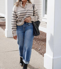Risen - High Rise Crop Jeans