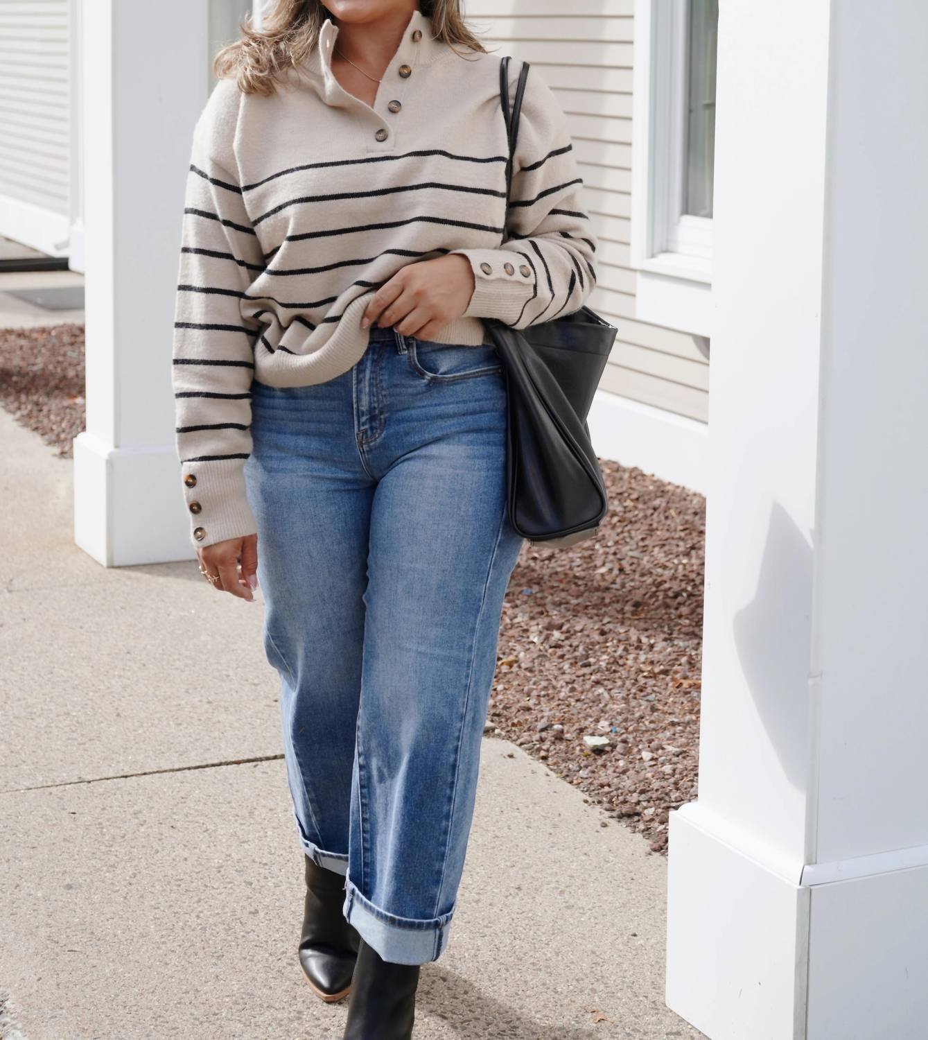 Risen - High Rise Crop Jeans