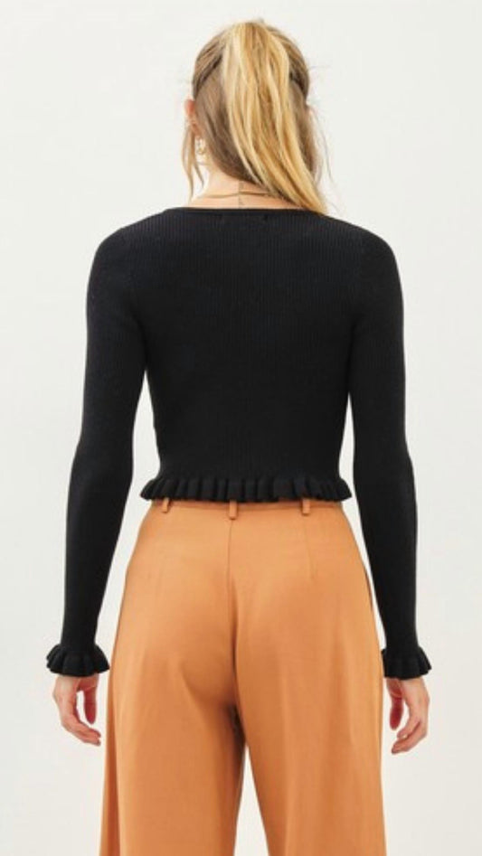 Idem Ditto - Mini Ruffles Long Sleeve Top