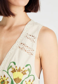 Free People Bali Vine Whispers Top in oat - women's tank top - view 4