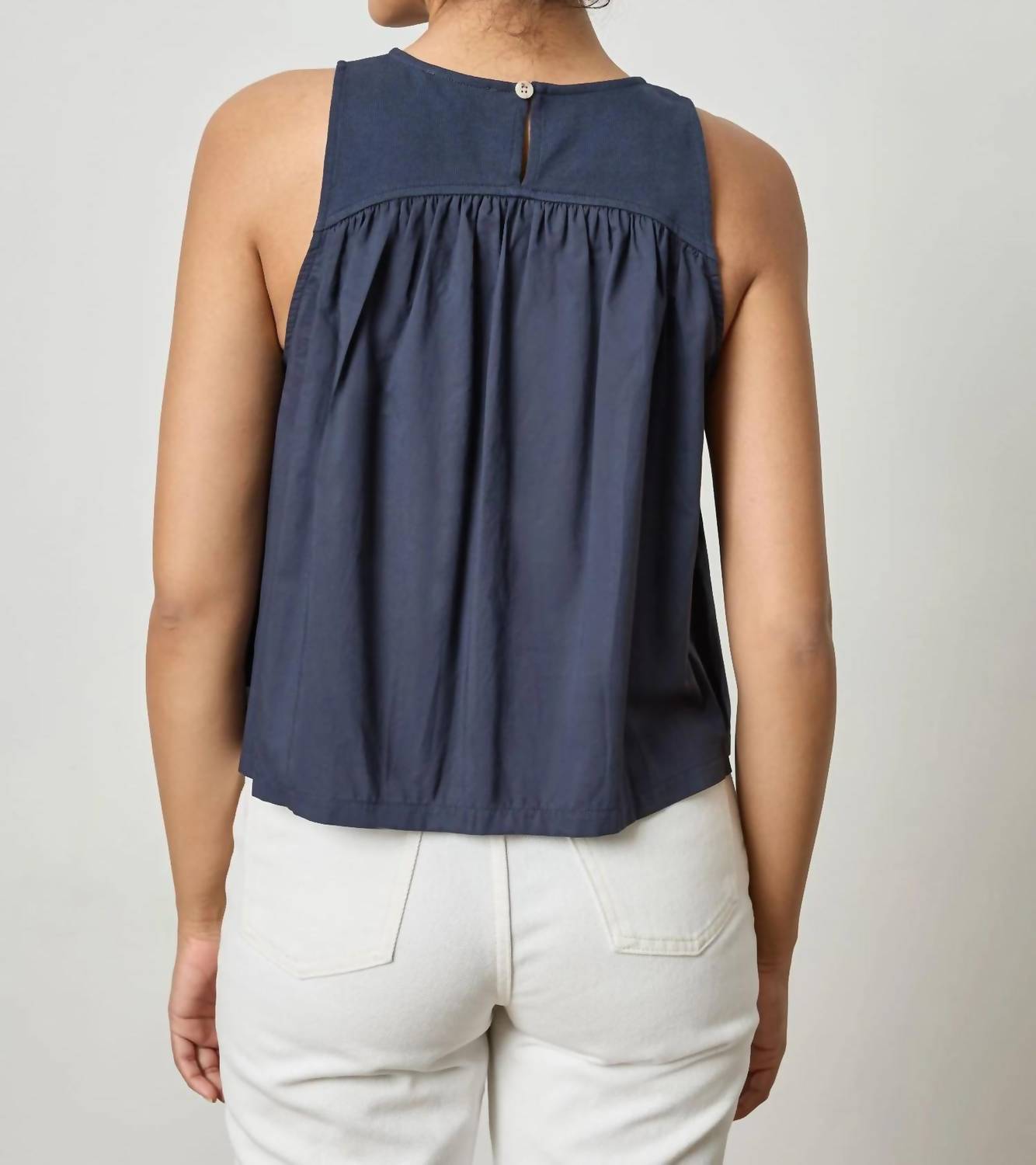 Lilla P - Mixed Media Tank Top