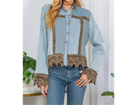 Young Threads - BOHO LACE TRIM BLOUSE
