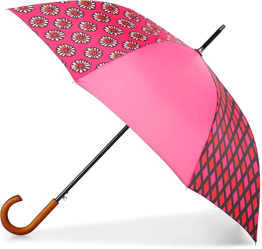 Totes - Auto Open Upcycled Patchwork Umbrella
