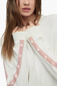 Barefoot Dreams - Cozy Chic Ultra Lite Heart Stripe Pullover