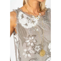 Look Mode Usa - Raw Edge Linen Dress