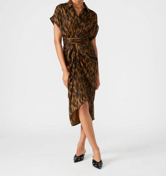 Steve Madden - Tori Gathered Tie-front Dress