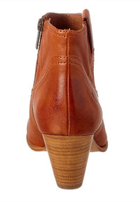 Frye Women's Reina Leather Ankle Boots in cognac - women's shoe - view 4