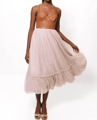hutch Essex Midi Dress in brown mauve - women's dress