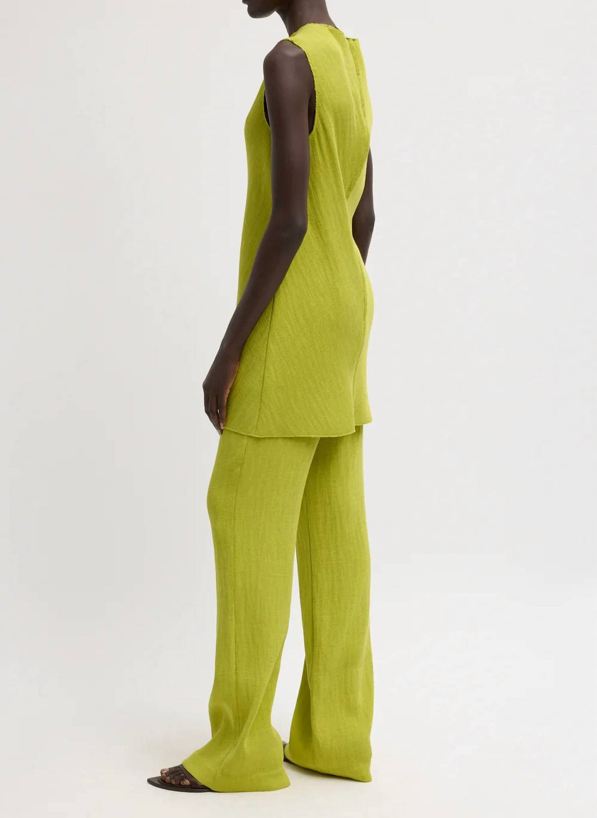 Tibi - Plisse Bias Short Tunic Dress