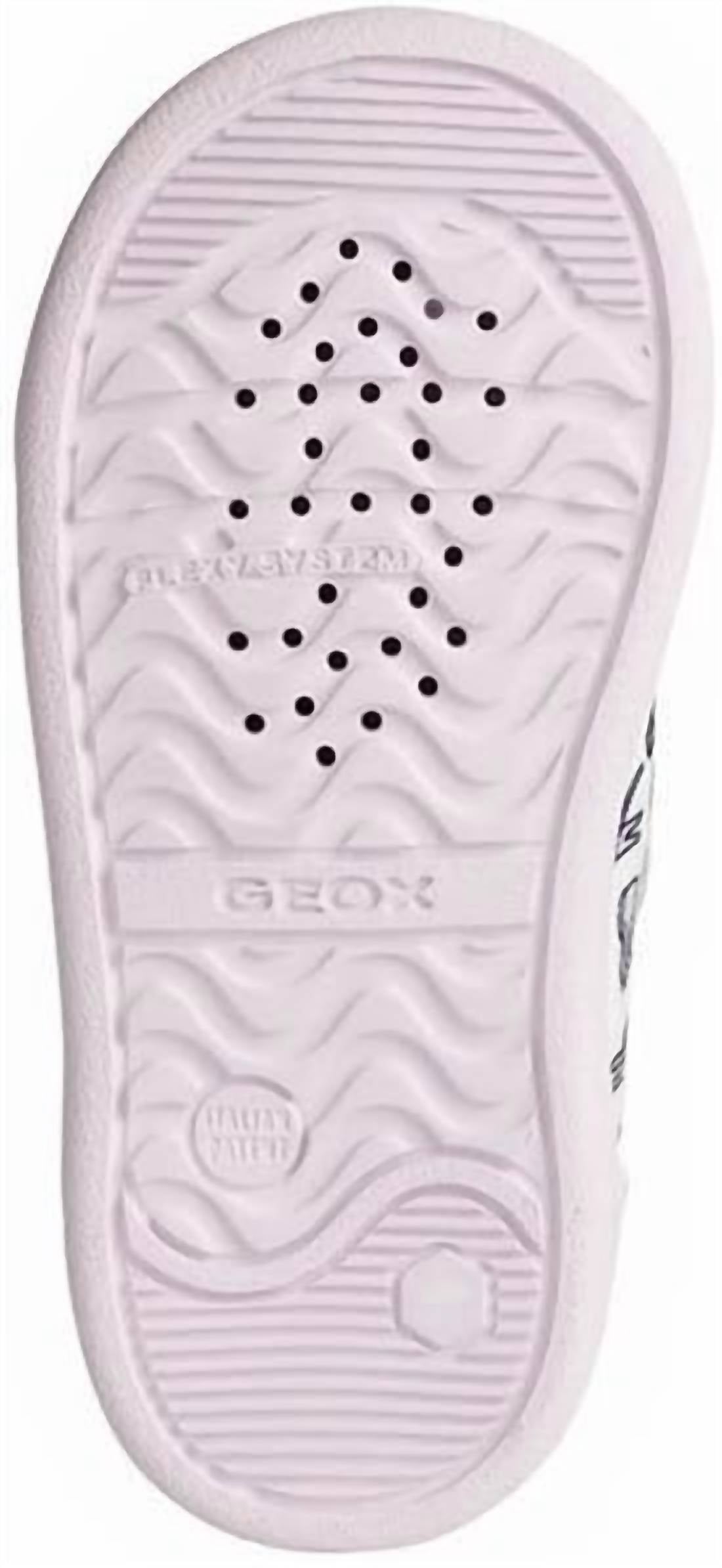 GEOX Girls Djrock Sneakers in white pink - kids' sneaker - view 4