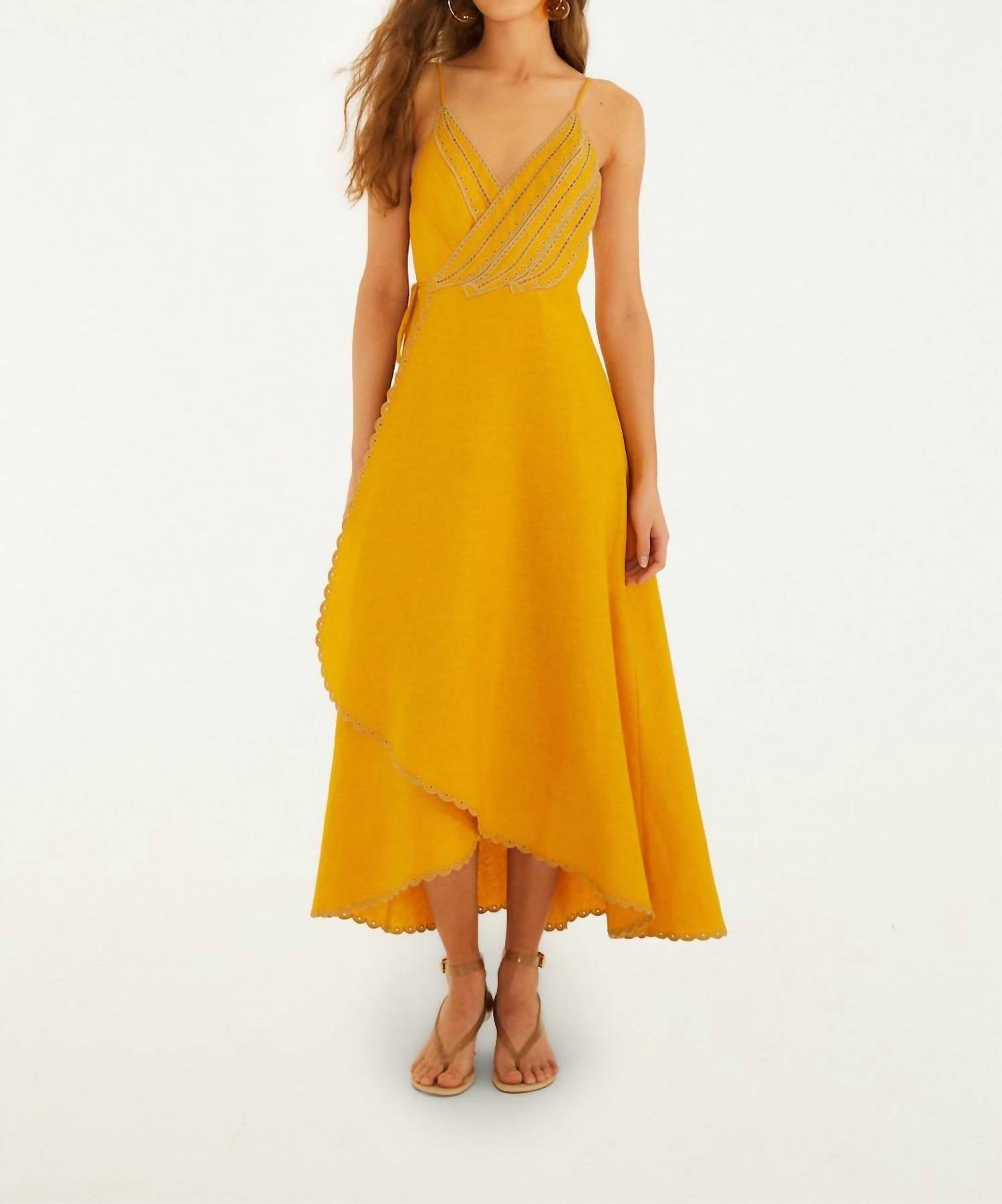Farm Rio - Bananas Maxi Wrap Dress
