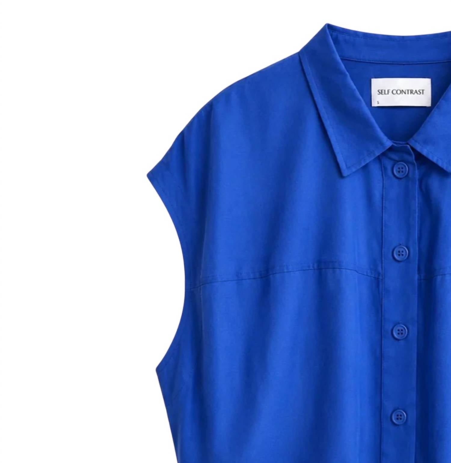 Self Contrast - Women's Bella Oversize Sleeveless Blouse