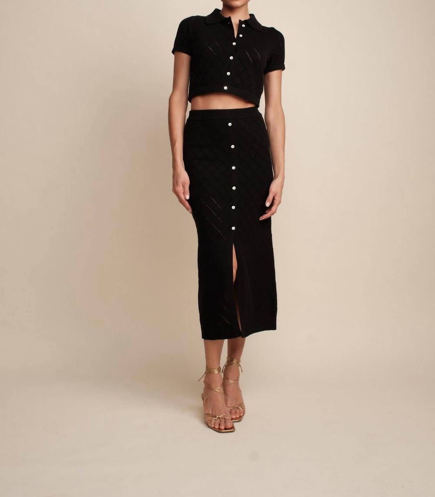 Hevron Arlet Cardigan in black - women's cardigan