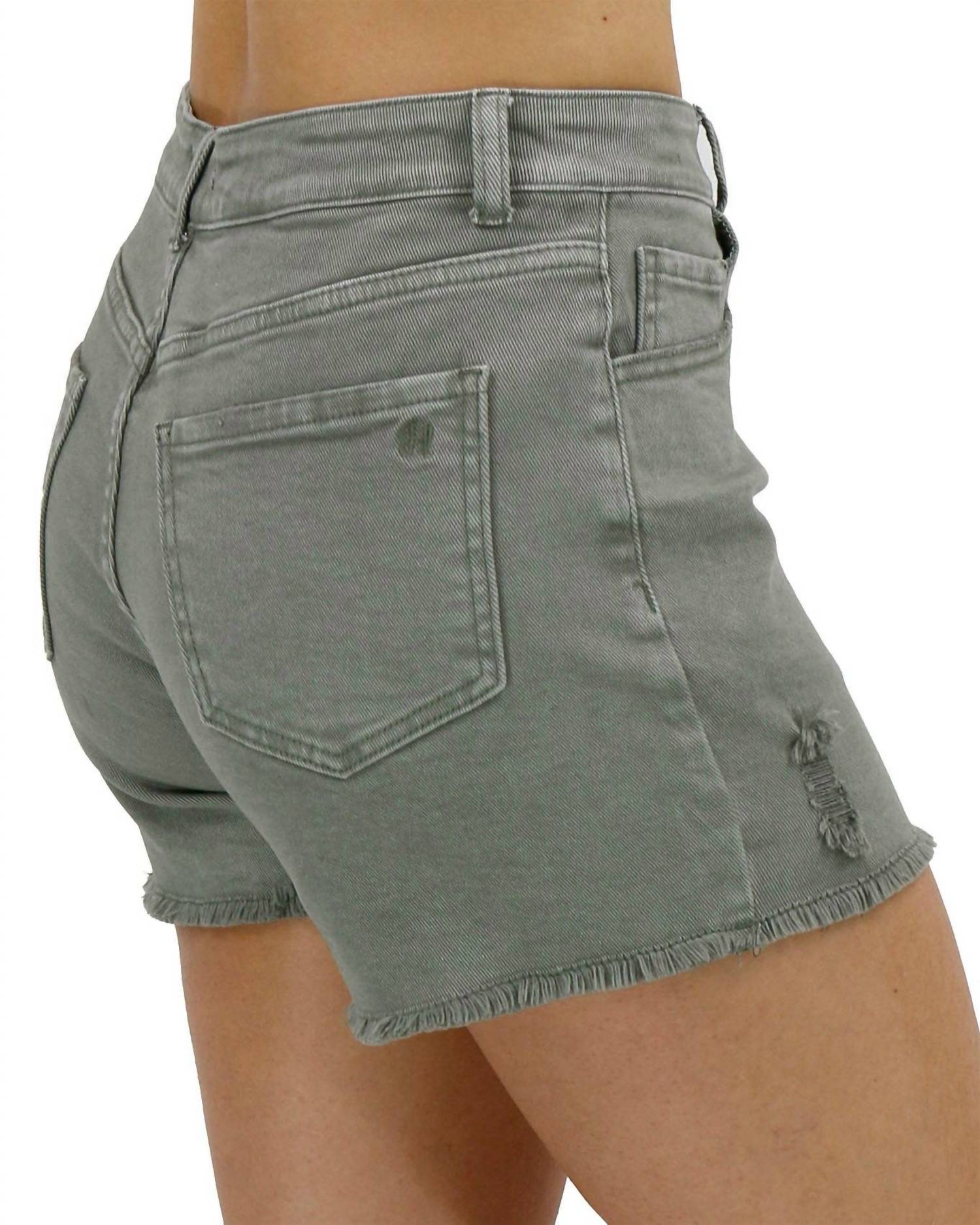 Grace And Lace - Casual Colored Denim Shorts