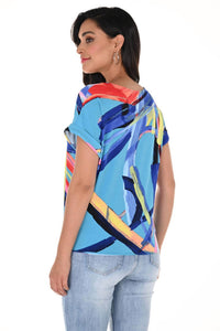 Frank Lyman - Abstract Short Sleeve Top