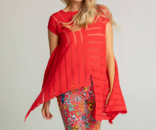 Asymmetrical Red Tunic