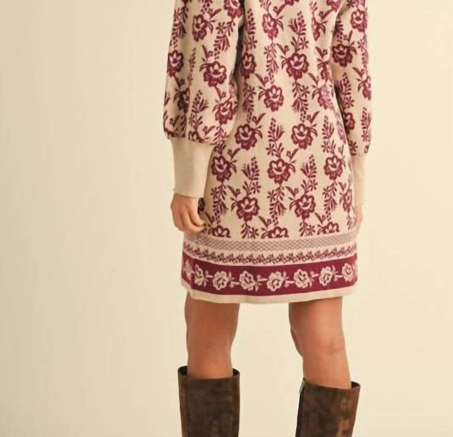 Anniewear - London Long Sleeve Sweater Dress