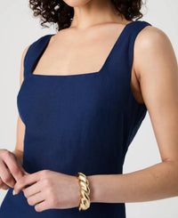 French Connection - Birdie Linen Square Neck Mini Dress