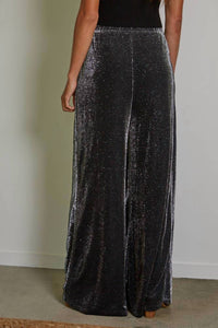 By Together - Knit Nylon Polyester Lurex Wide Leg Pants