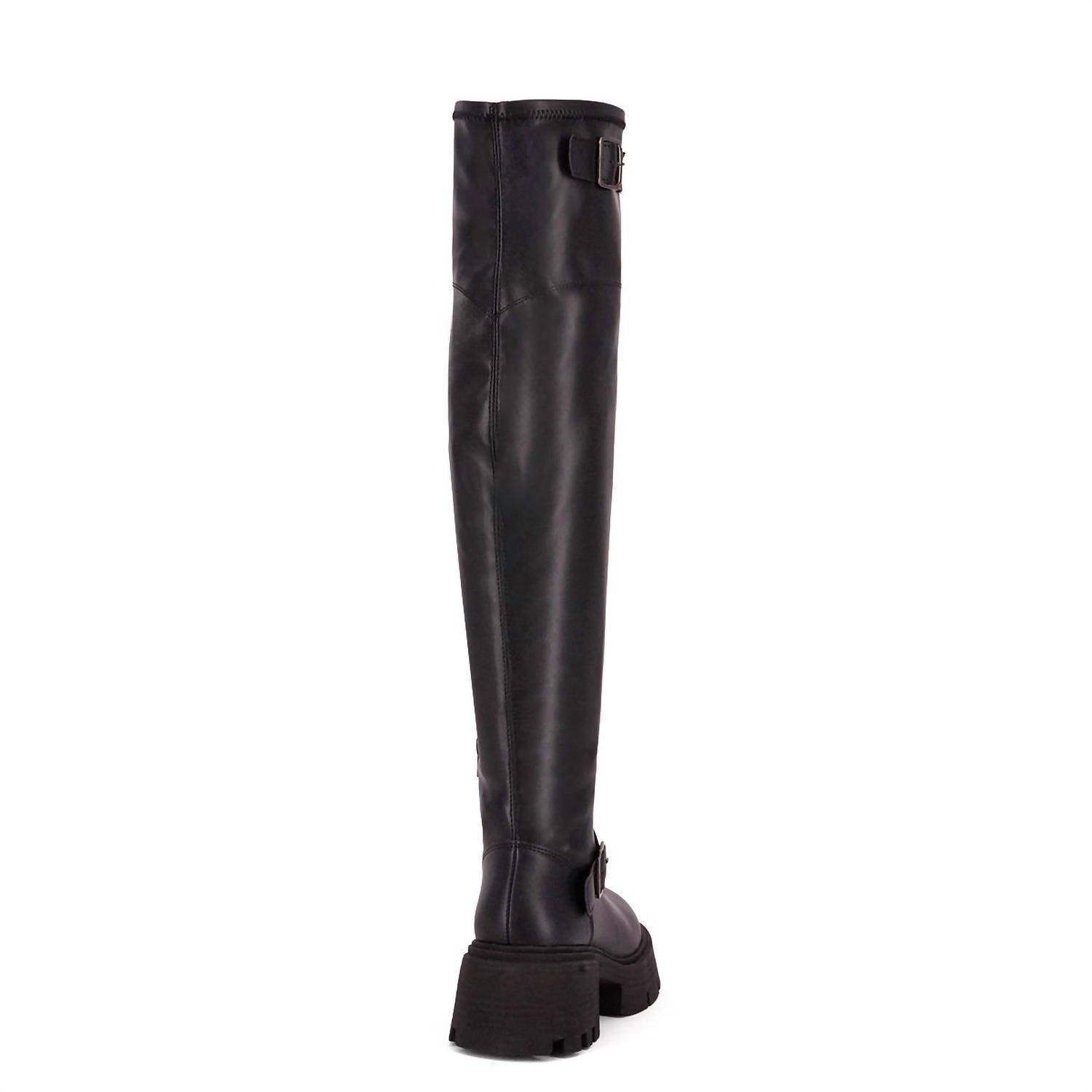 Andrea - Women's Knee High Combat Boots
