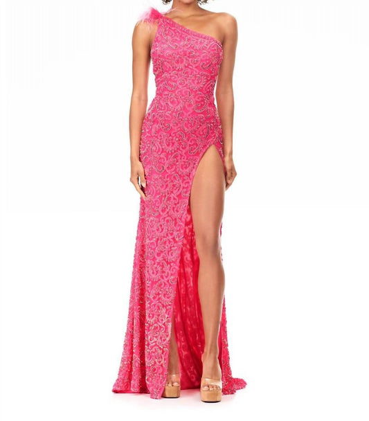 Ashleylauren - One Shoulder Prom Dress