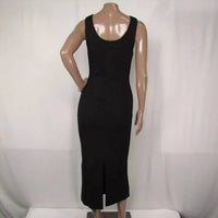 Toccin - Women's Lucy Scoop Neck Tie Front Midi Tank Dress