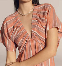 Sundry - Gauze Stripe Midi Dress