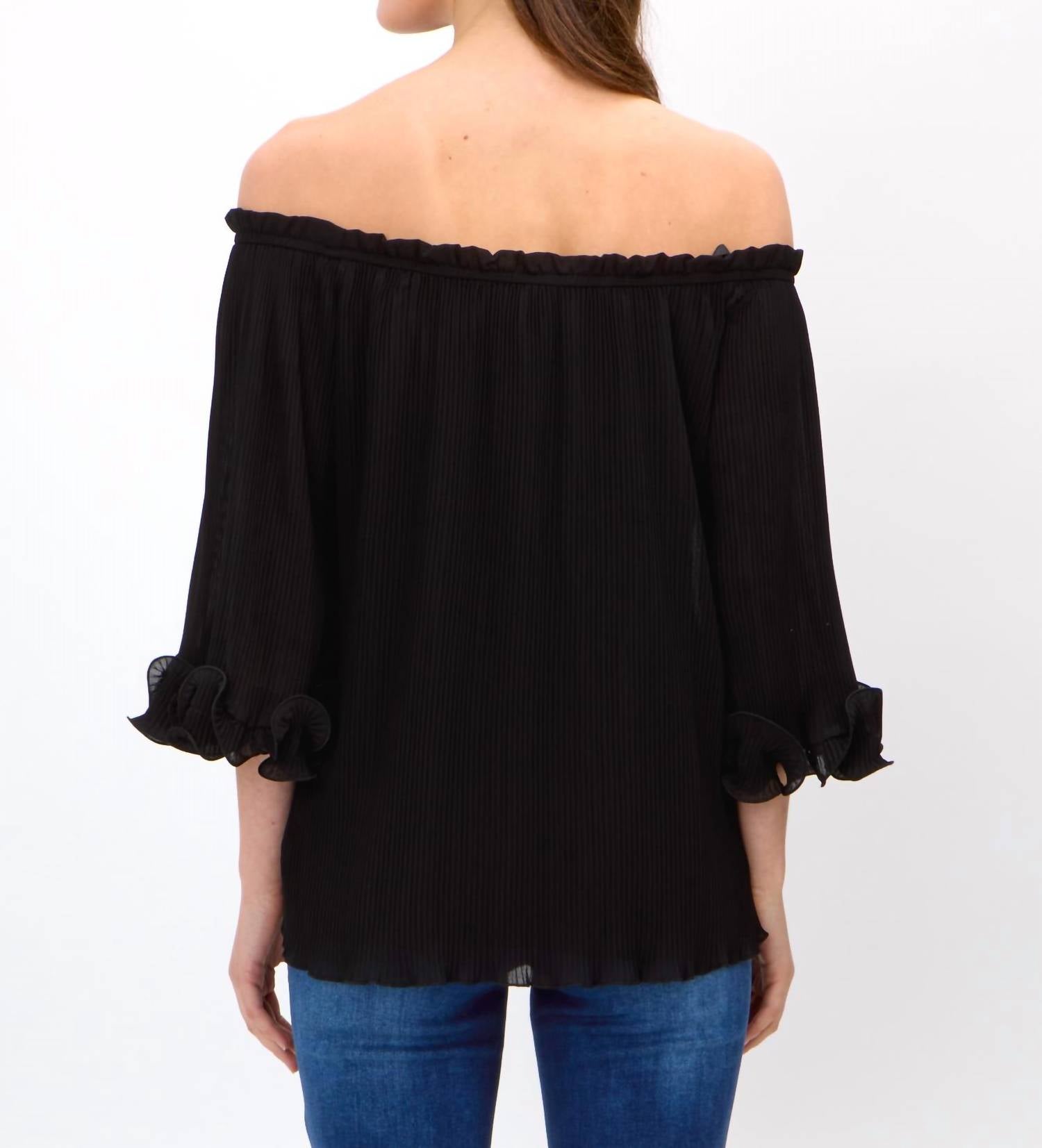 Joseph Ribkoff - Off-shoulder Top With Flare
