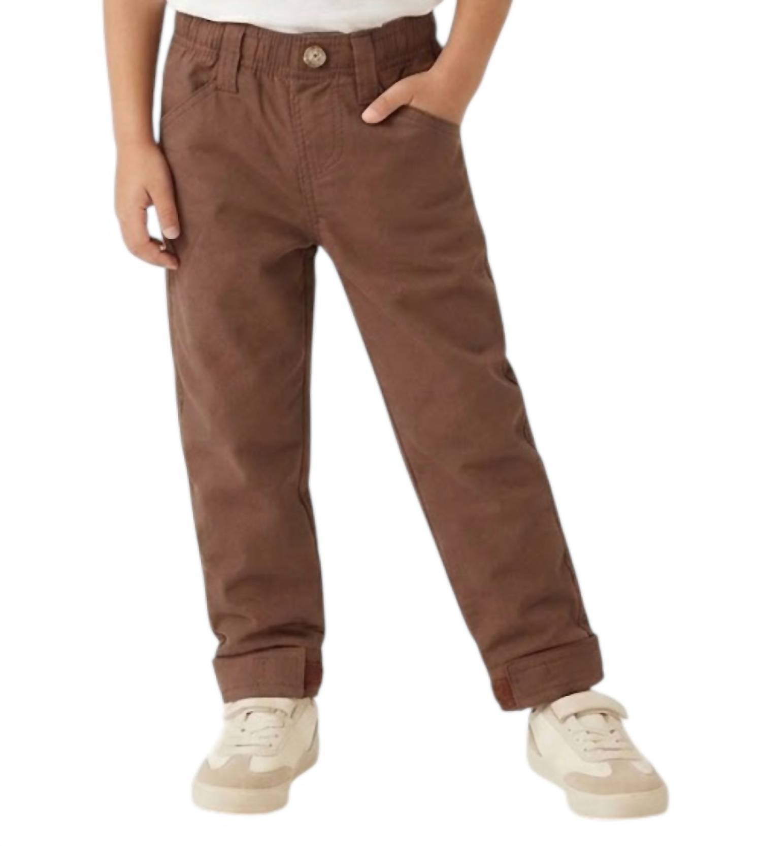 Properly Tied Mallard Full Length Pant in bark - kids' joggers