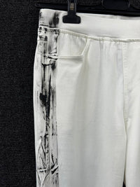Zannza Couture - Women's Cotton Pants With Black Detail