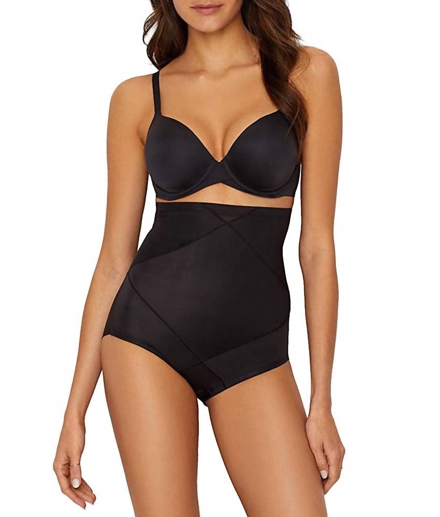 Miraclesuit Instant Tummy Tuck Hi-waist Shaping Brief in black - women's intimate